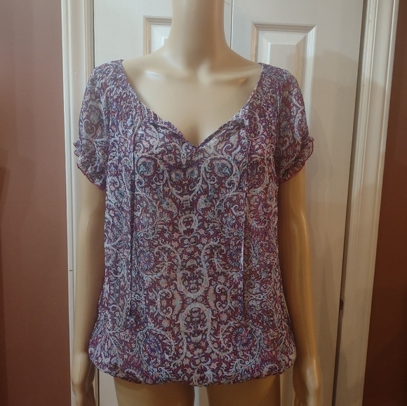 Liz Claiborne women's size medium blouse shirt top - Picture 1 of 6
